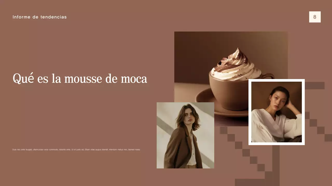 beige moderno informe de tendencias documento