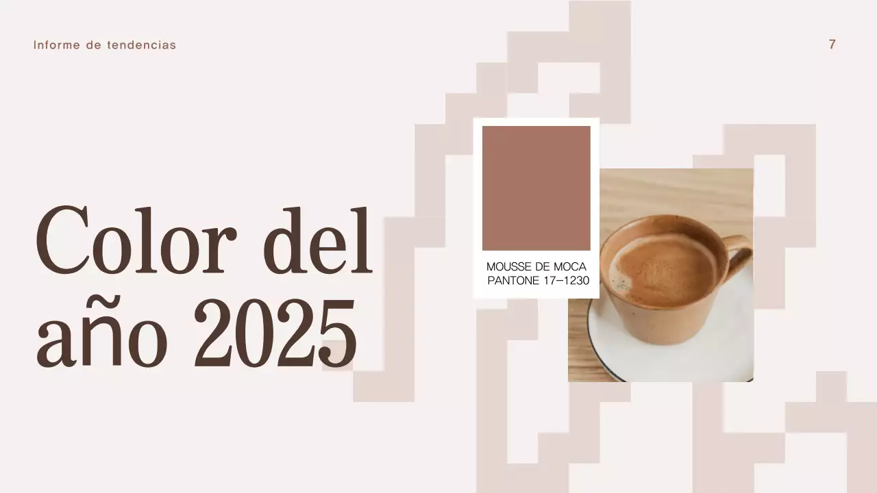 beige moderno informe de tendencias documento