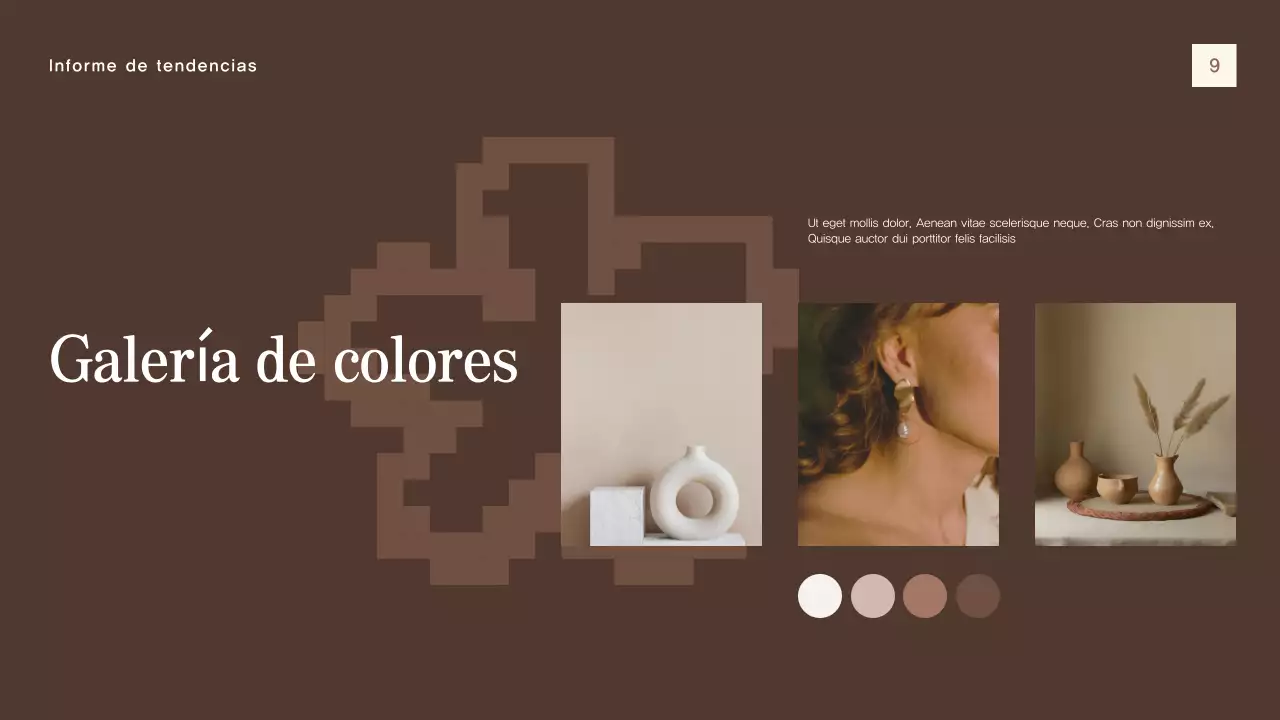 beige moderno informe de tendencias documento