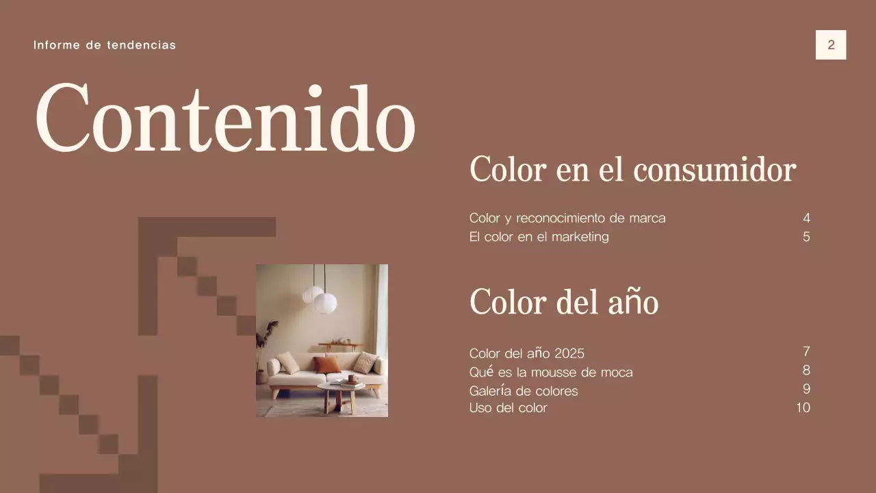 beige moderno informe de tendencias documento