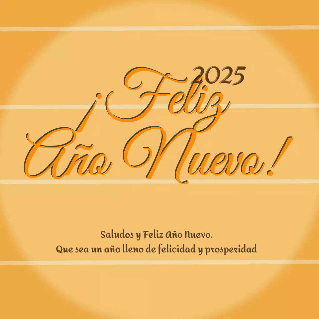 Felicitación de Año Nuevo Brown Classic