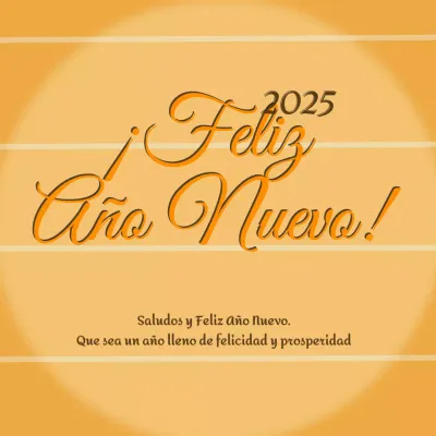 Felicitación de Año Nuevo Brown Classic