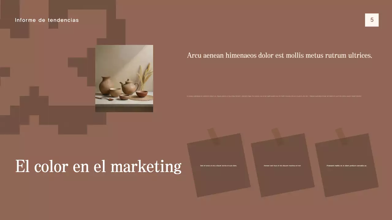 beige moderno informe de tendencias documento