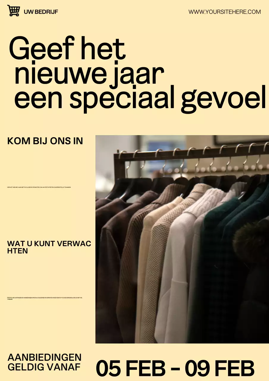 beige moderne mode promotie
