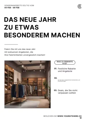 white modern shopping promotion