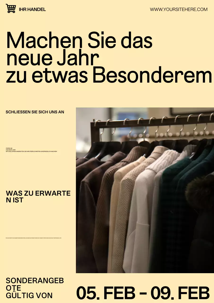 beige modern fashion promotion