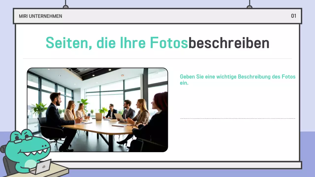 Hellblau Einfache Präsentationsunterlagen