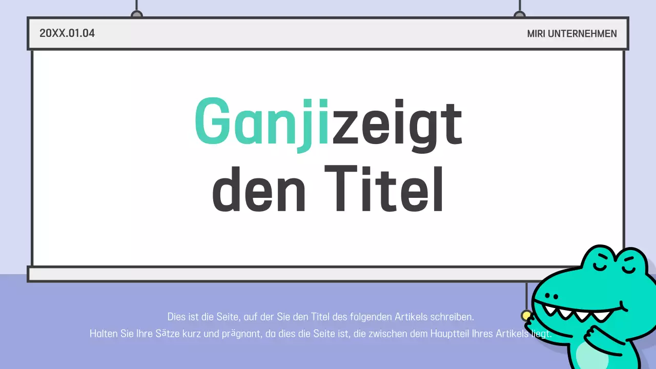 Hellblau Einfache Präsentationsunterlagen