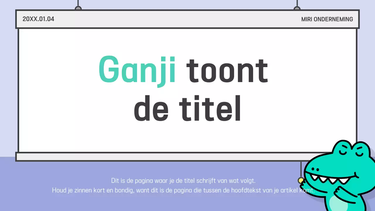 Lichtblauw Eenvoudige Presentatiedocumentatie