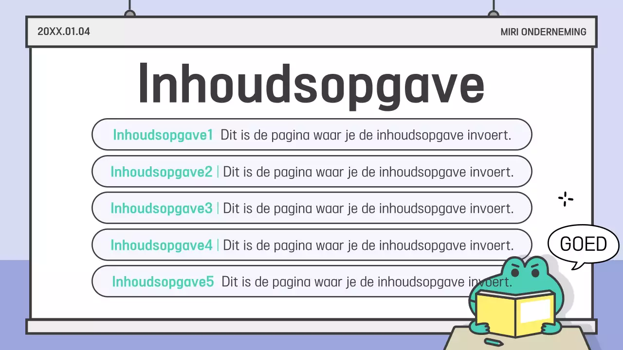 Lichtblauw Eenvoudige Presentatiedocumentatie