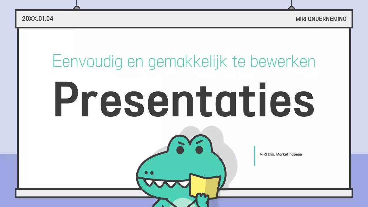 Lichtblauw Eenvoudige Presentatiedocumentatie