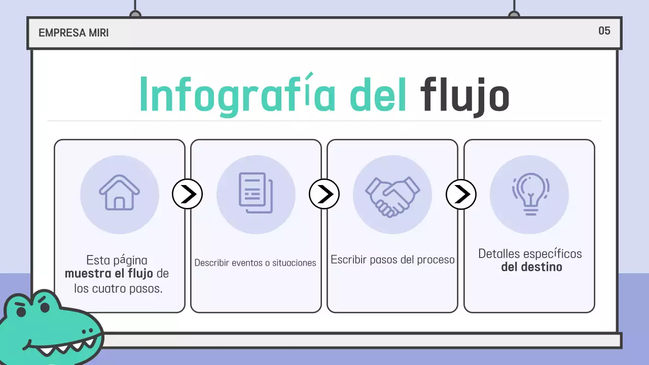 Azul claro Documentación de presentación sencilla