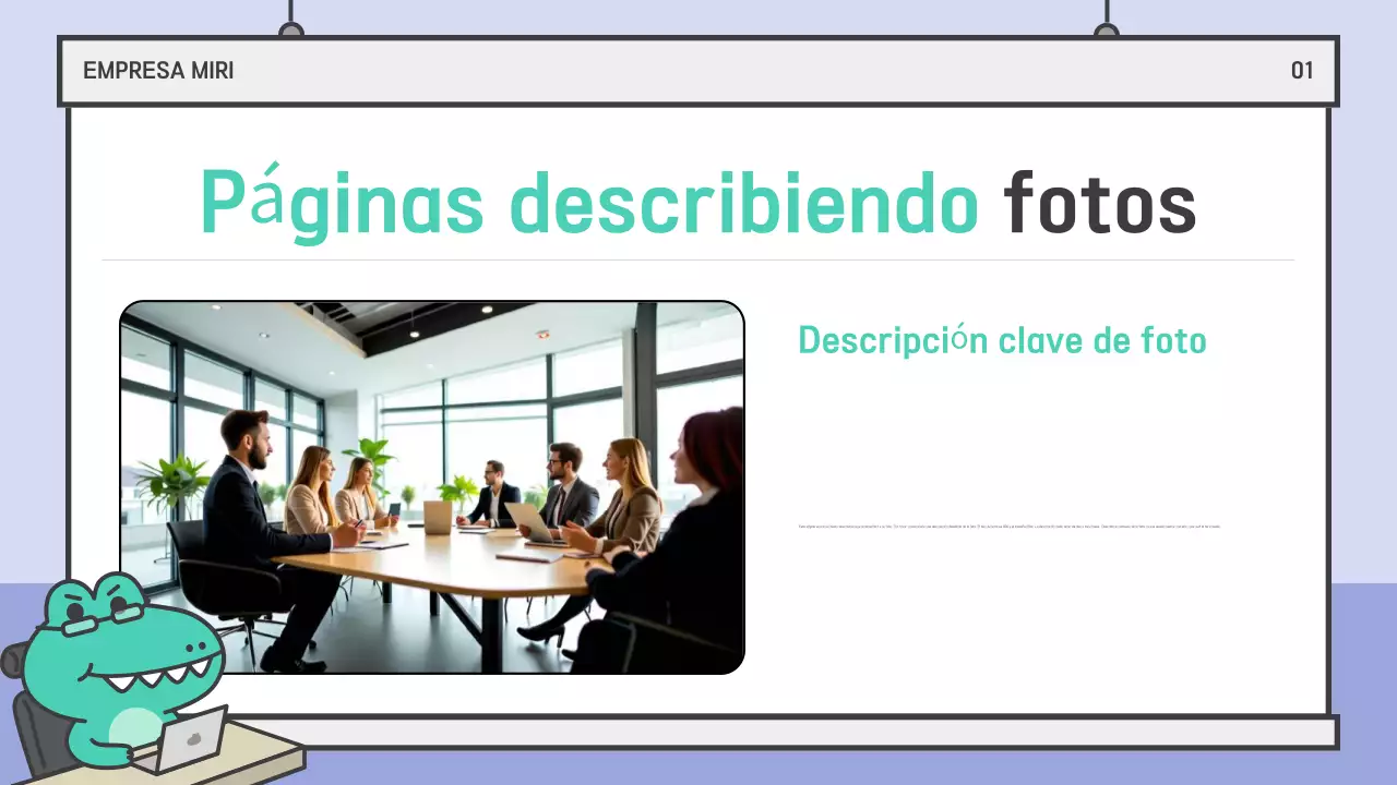 Azul claro Documentación de presentación sencilla