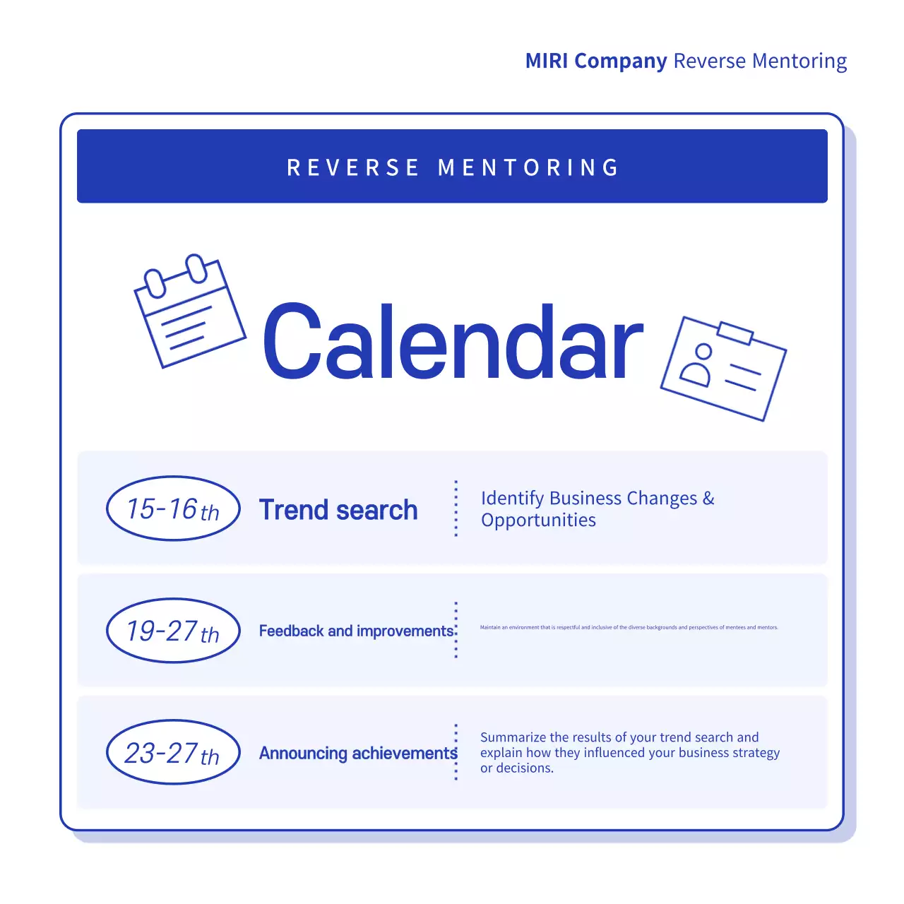 Promover a tutoria moderna azul