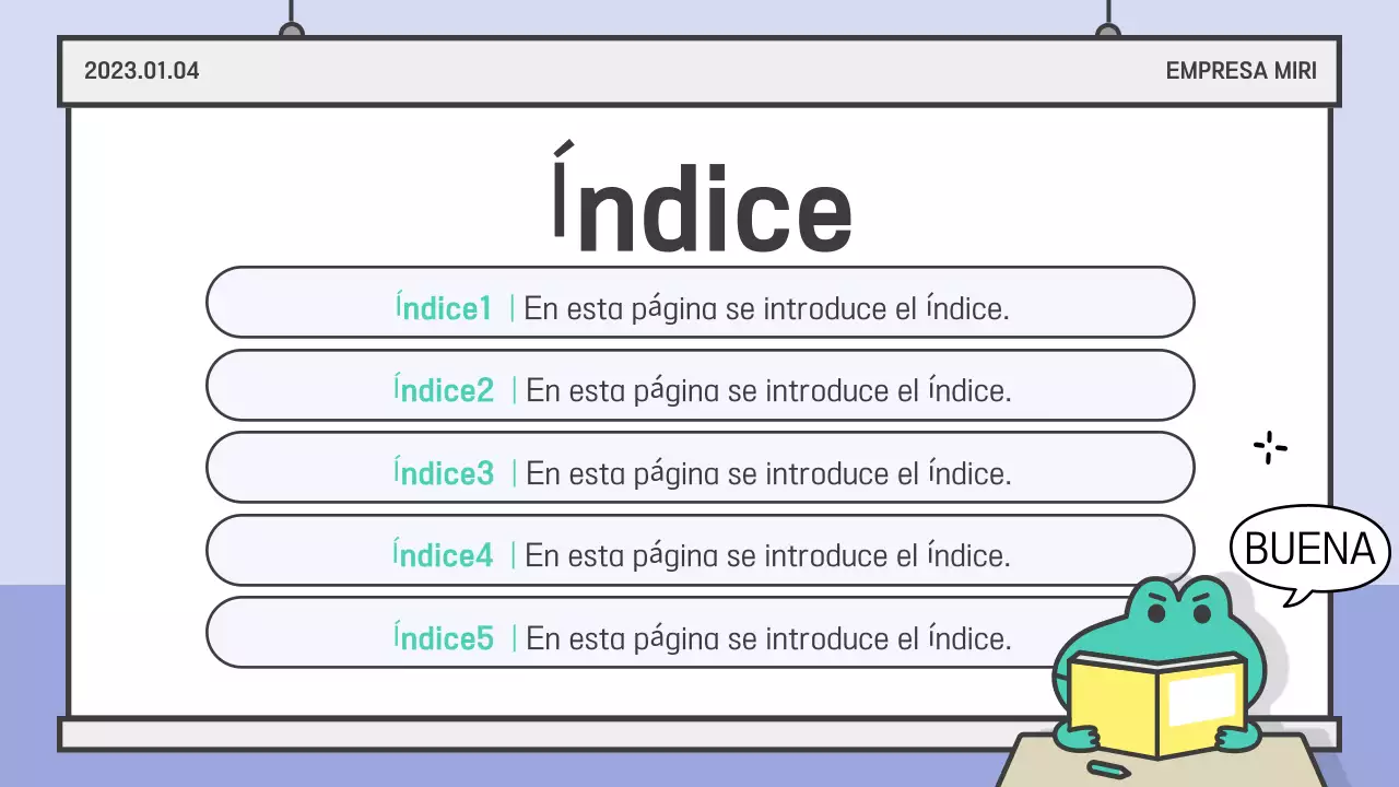 Azul claro Documentación de presentación sencilla
