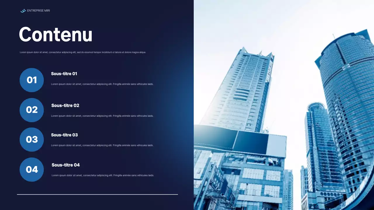 document de rapport moderne bleu