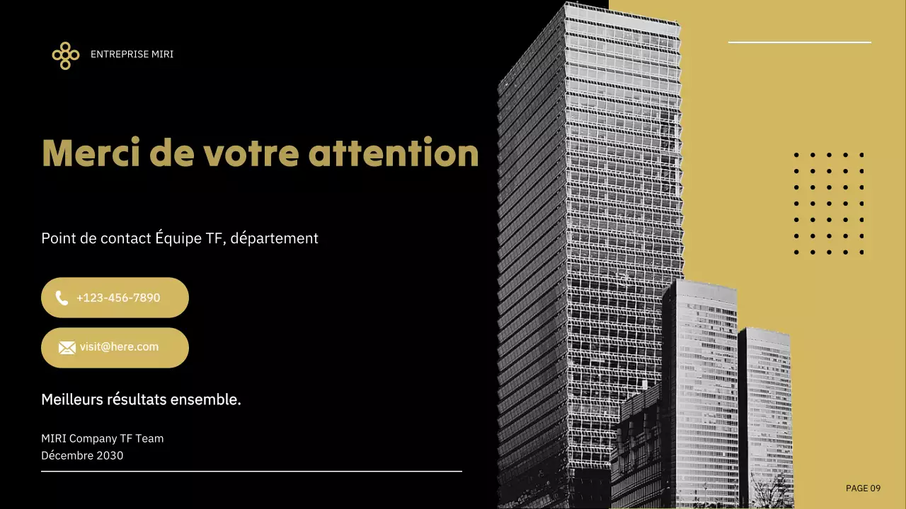 rapport d'activité moderne noir