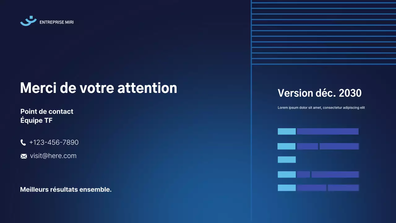 document de rapport moderne bleu