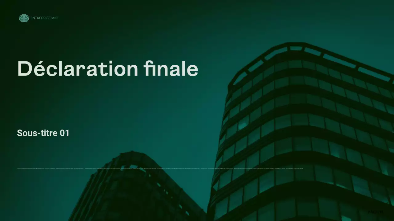 rapport sur les entreprises modernes et vertes