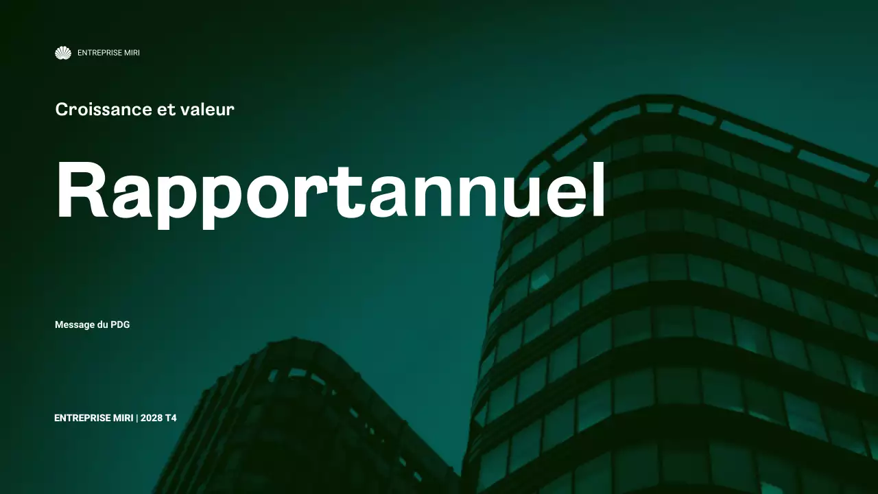 rapport sur les entreprises modernes et vertes