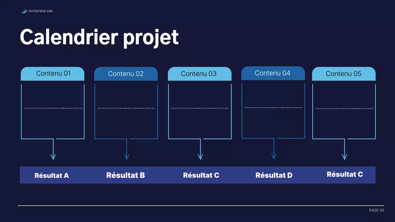 document de rapport moderne bleu
