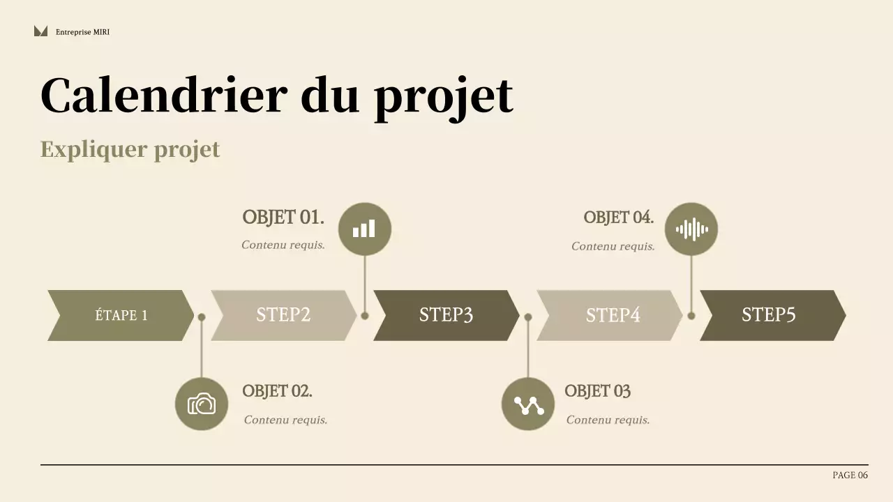 Rapport d'activité moderne beige