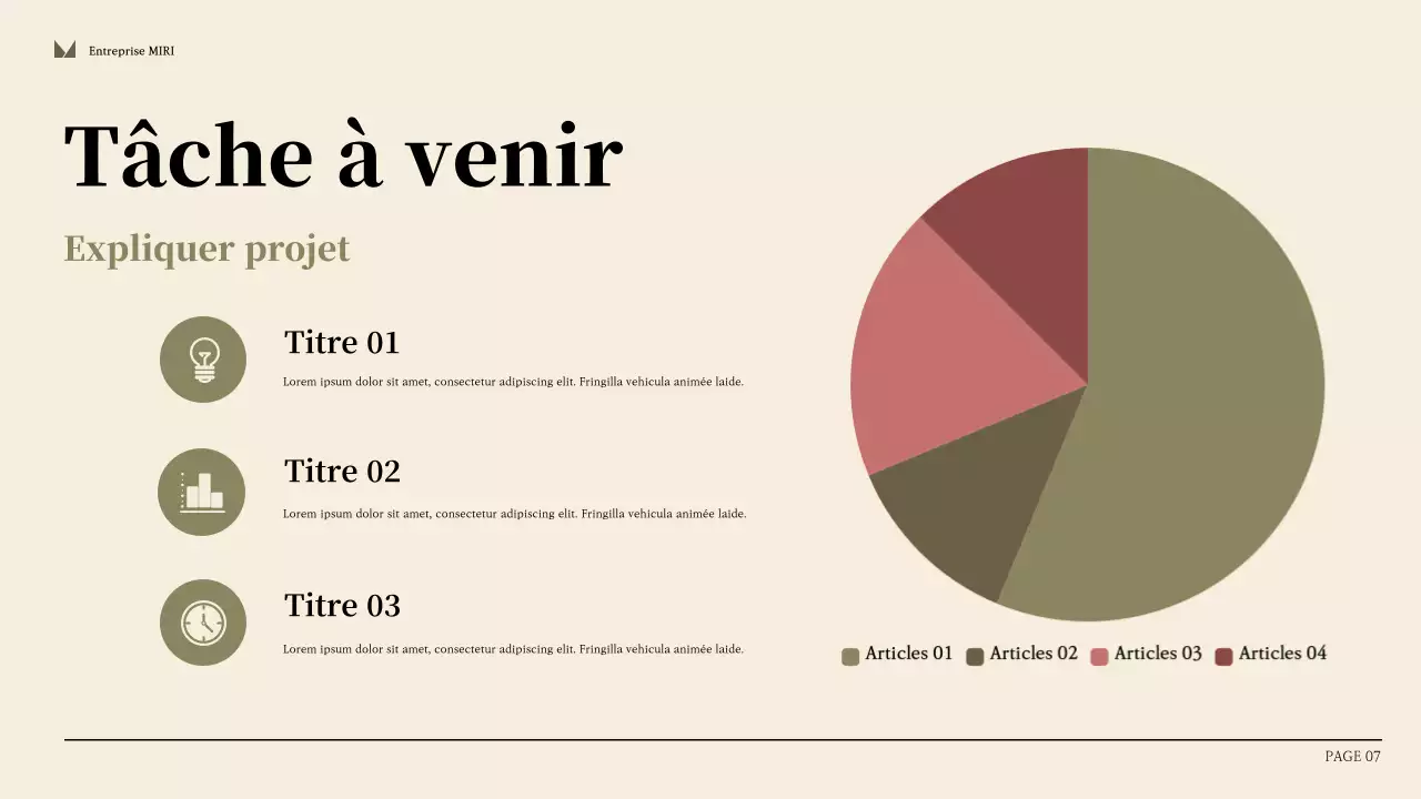 Rapport d'activité moderne beige
