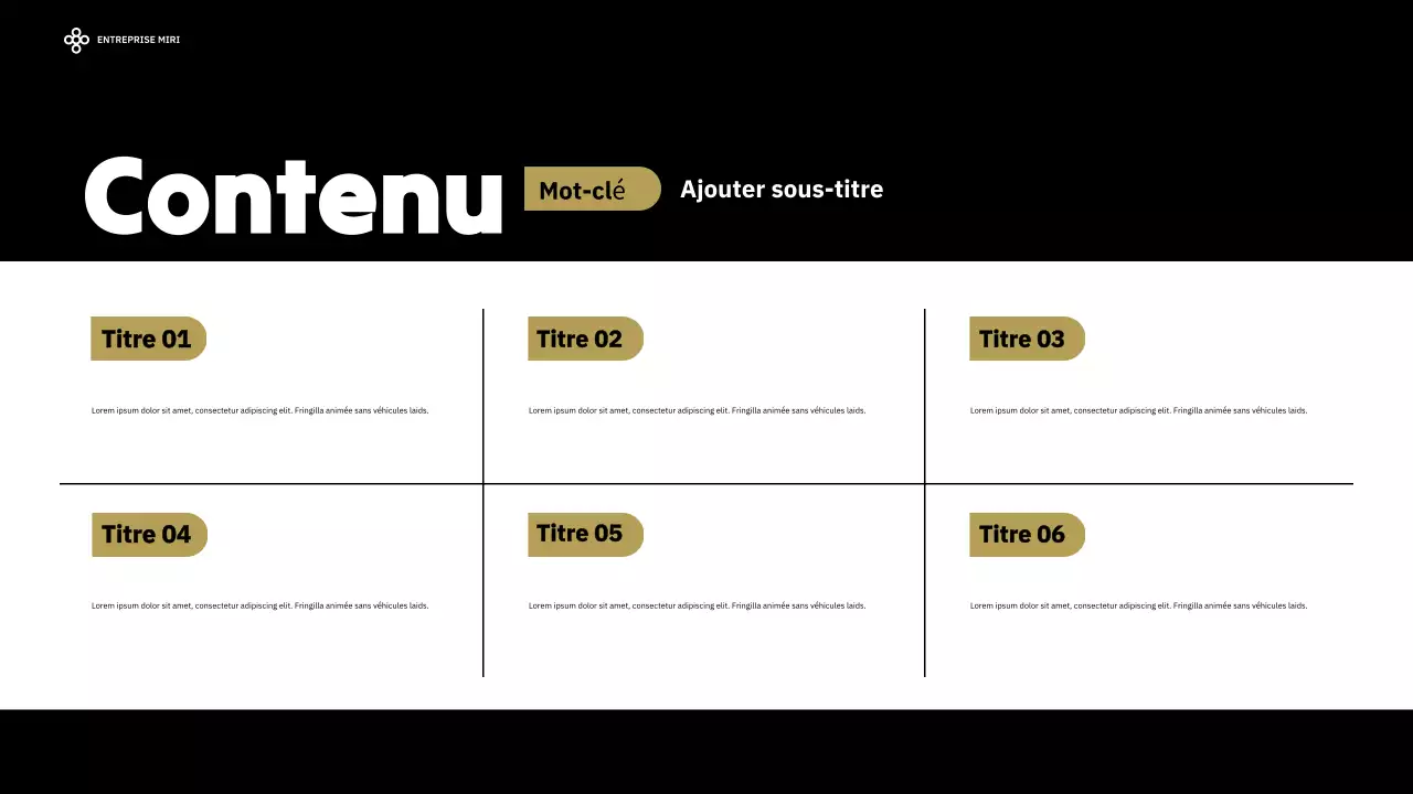 rapport d'activité moderne noir