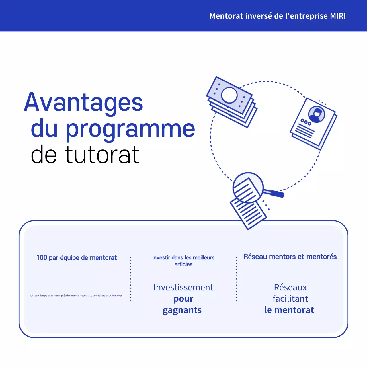 Promouvoir le mentorat moderne bleu