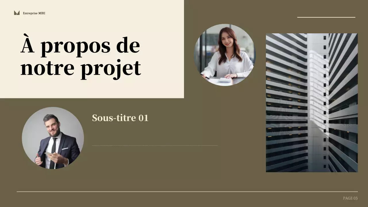 Rapport d'activité moderne beige