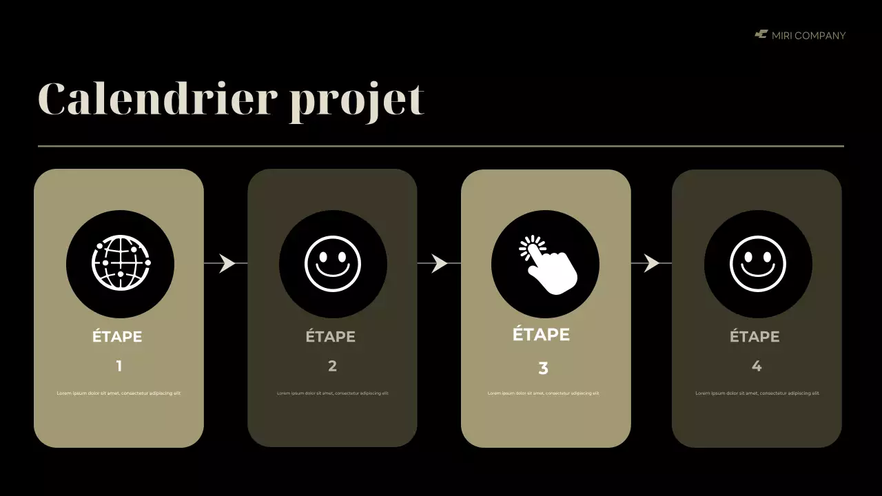 rapport d'activité moderne noir