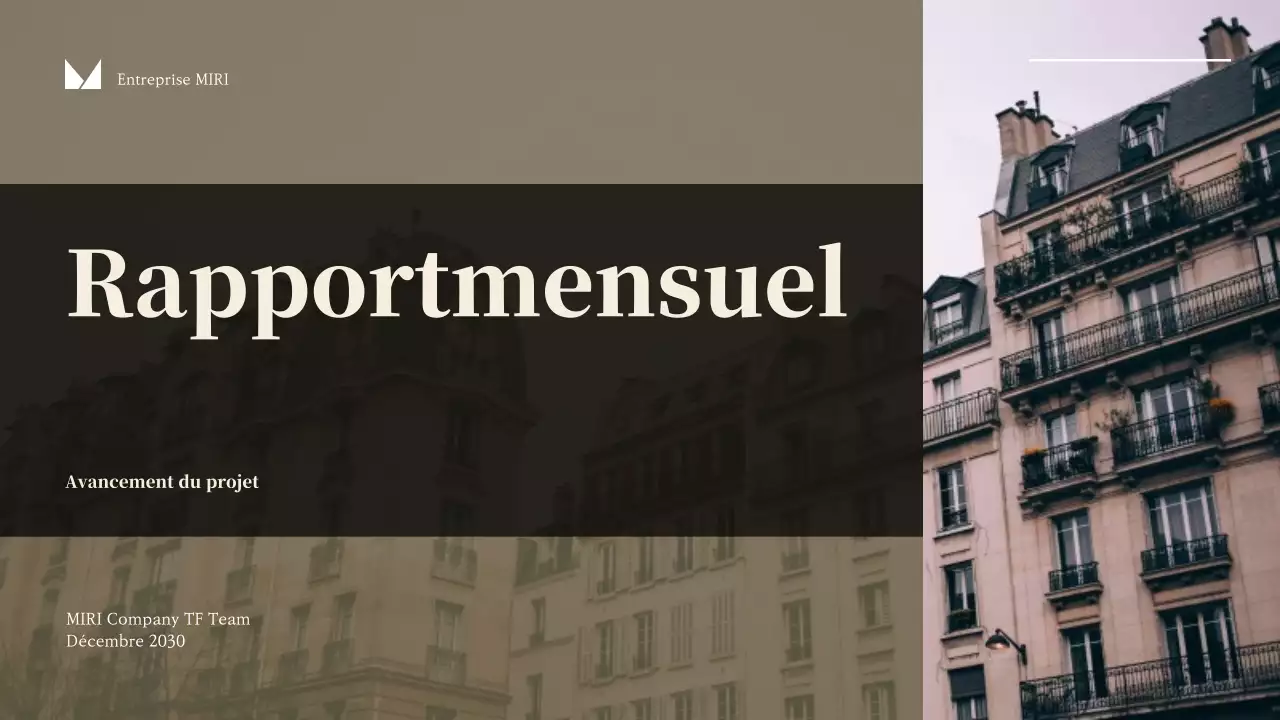 Rapport d'activité moderne beige