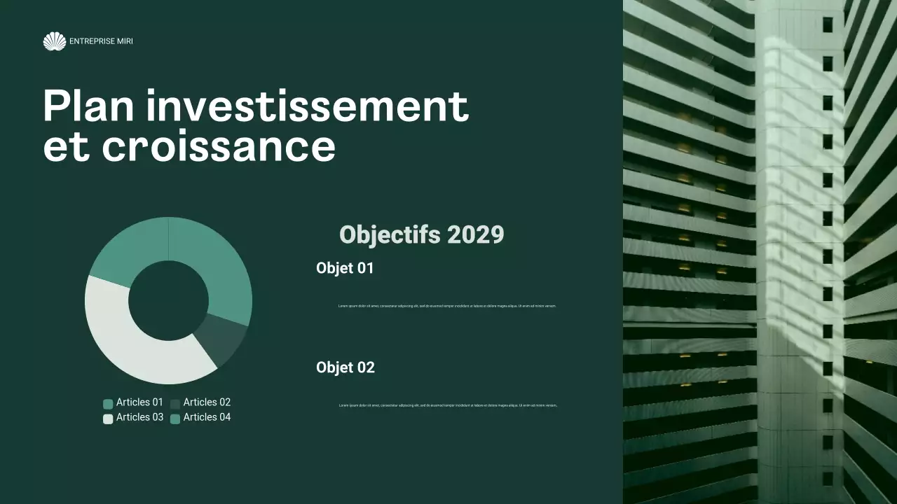 rapport sur les entreprises modernes et vertes