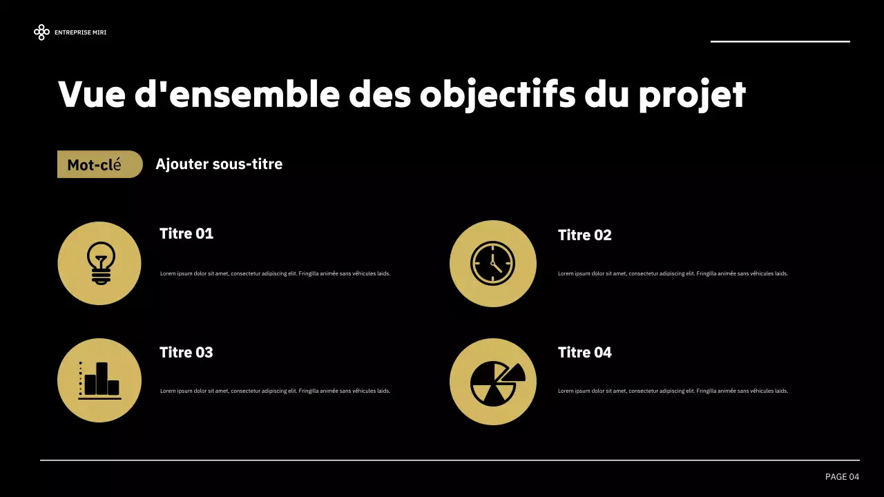 rapport d'activité moderne noir