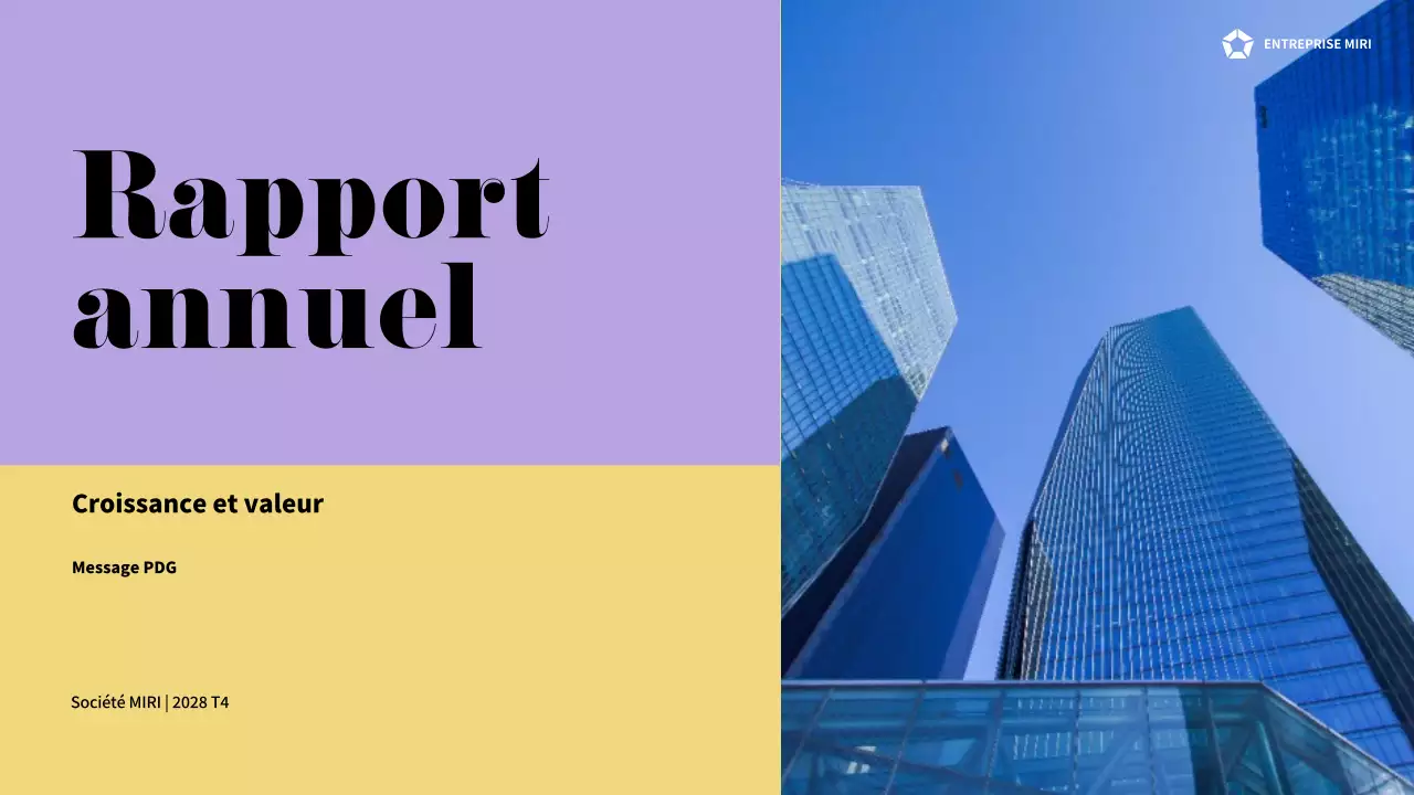 rapport d'activité moderne violet