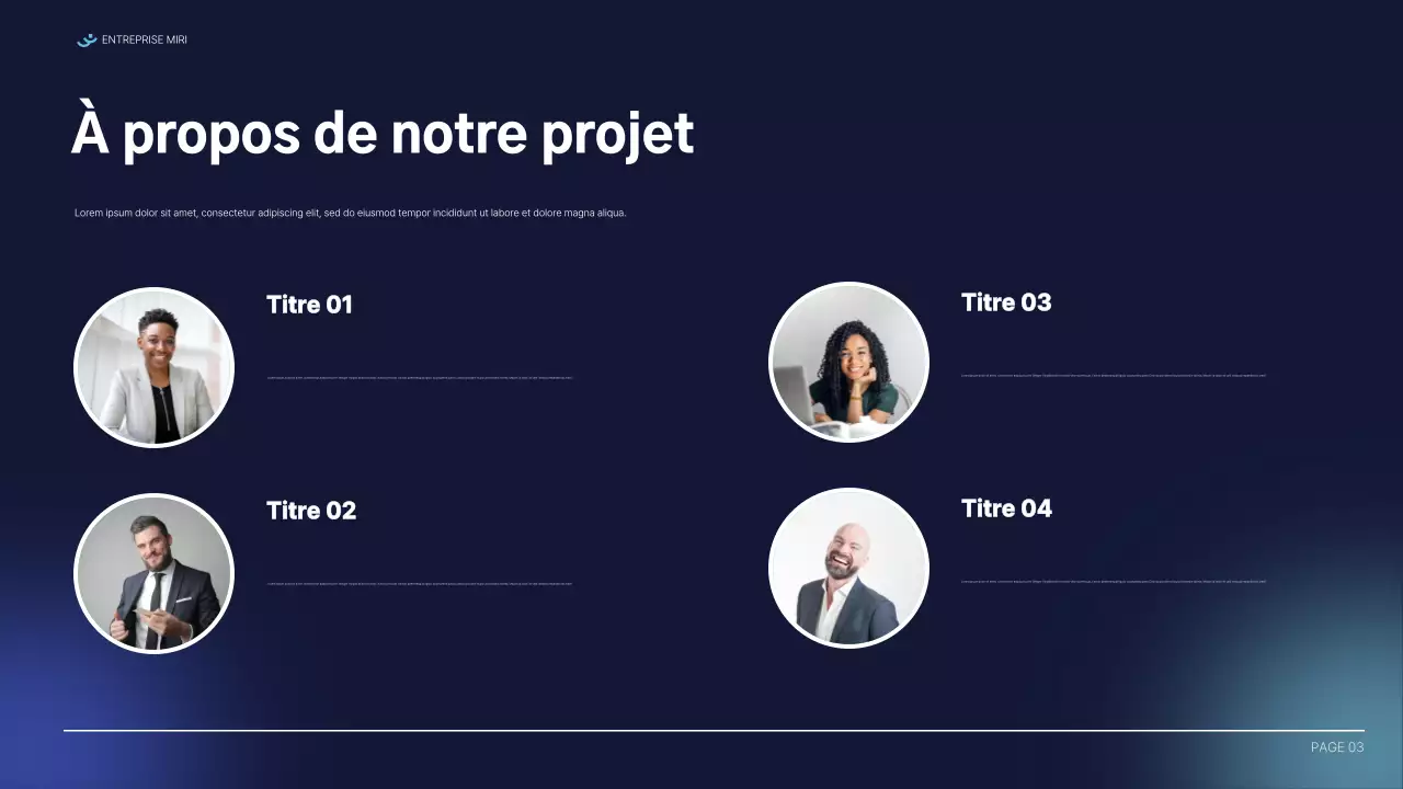 document de rapport moderne bleu