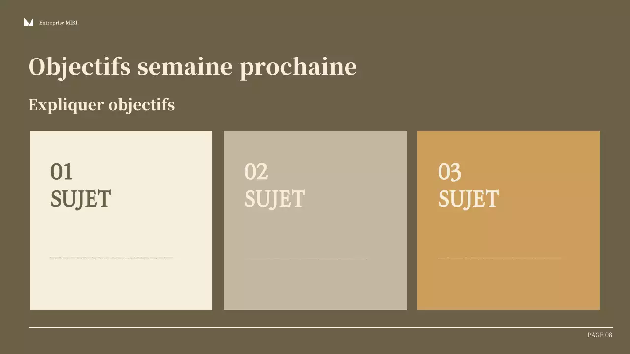 Rapport d'activité moderne beige