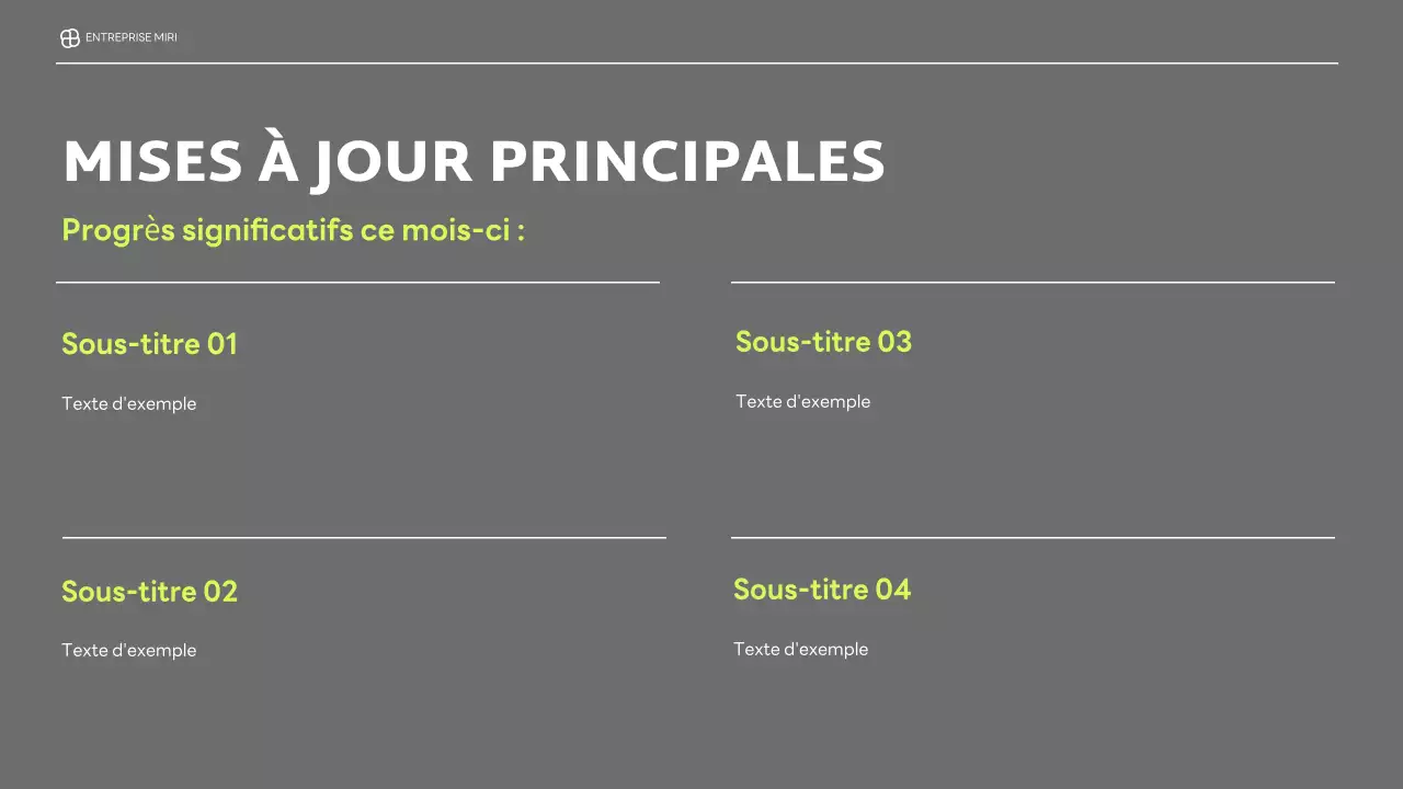 rapport d'activité moderne noir