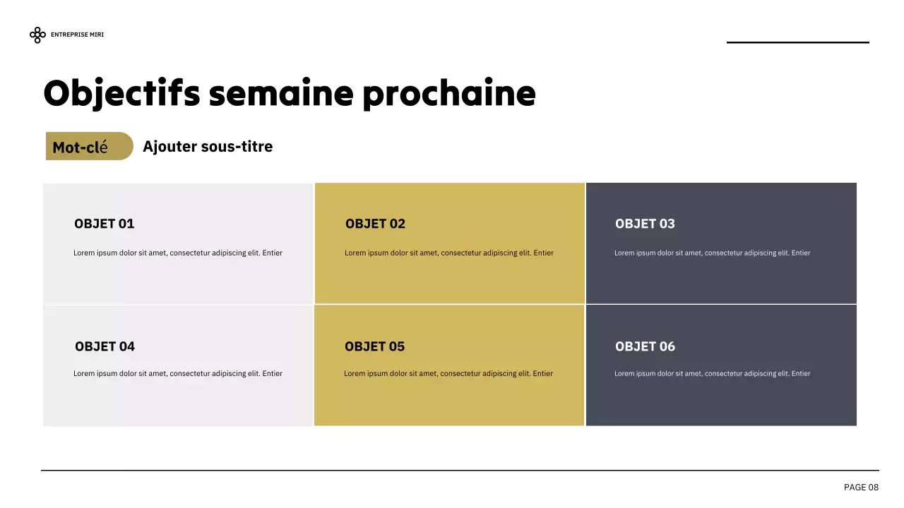 rapport d'activité moderne noir