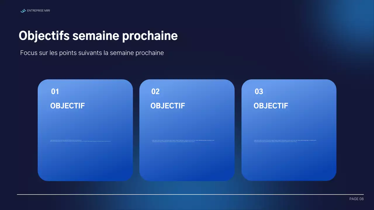 document de rapport moderne bleu