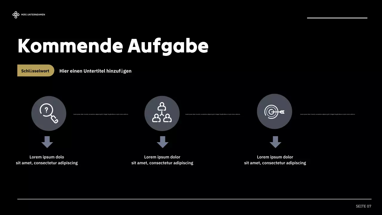 black modern business report