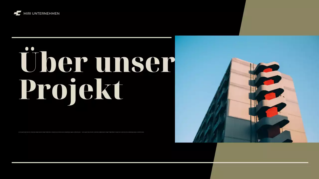 black modern business report