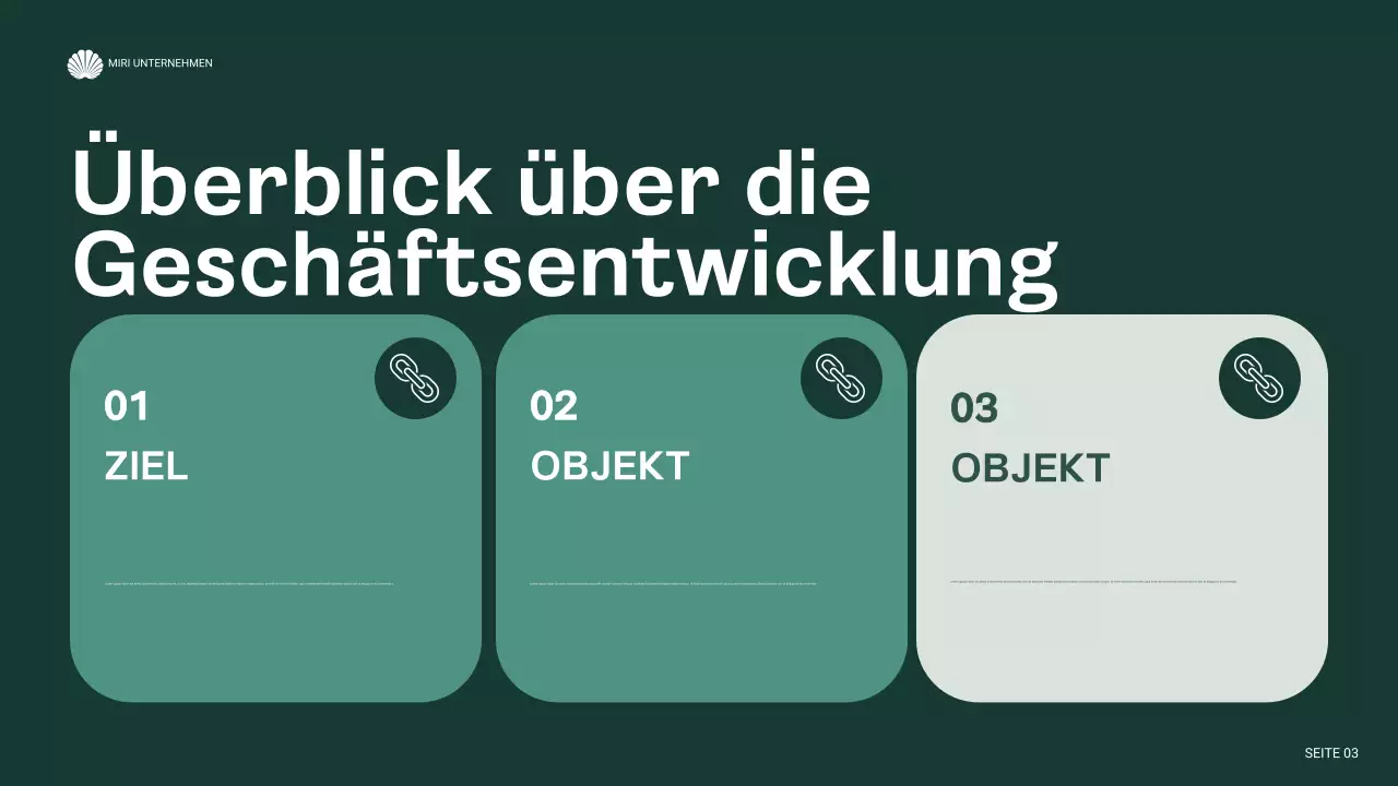 grüner moderner Geschäftsbericht