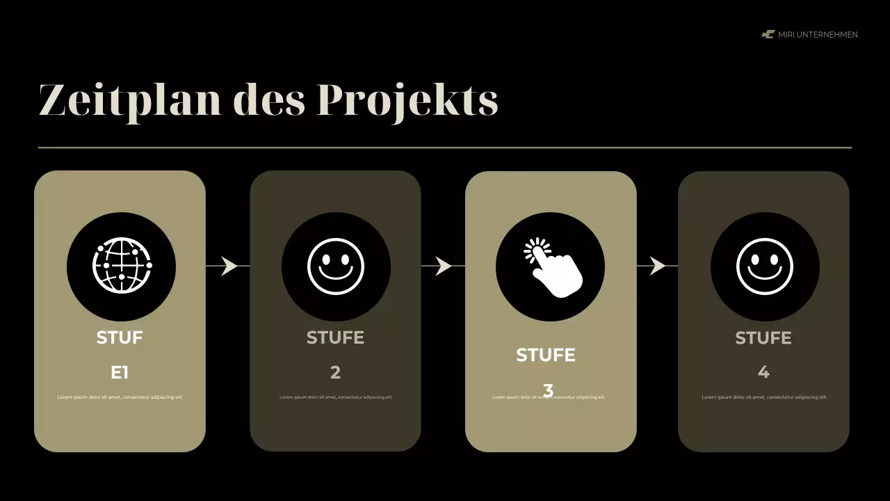 black modern business report