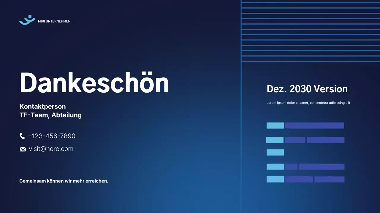 blue modern report Dokument