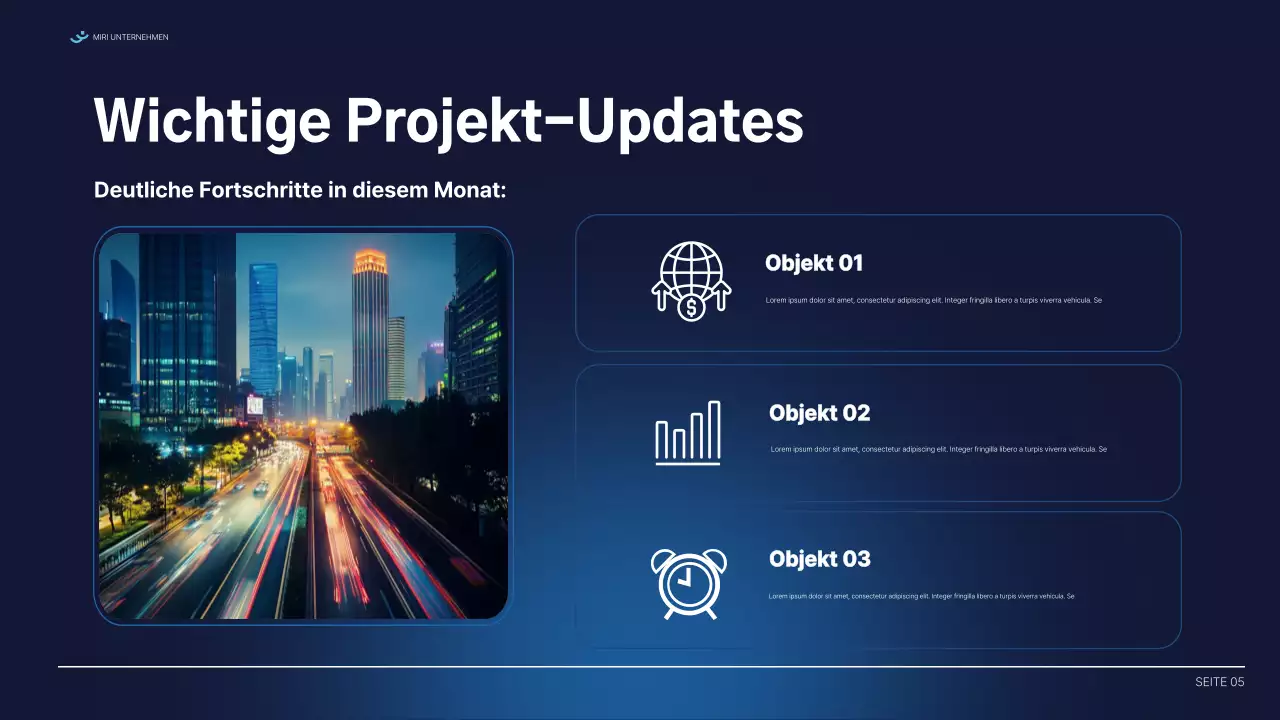 blue modern report Dokument