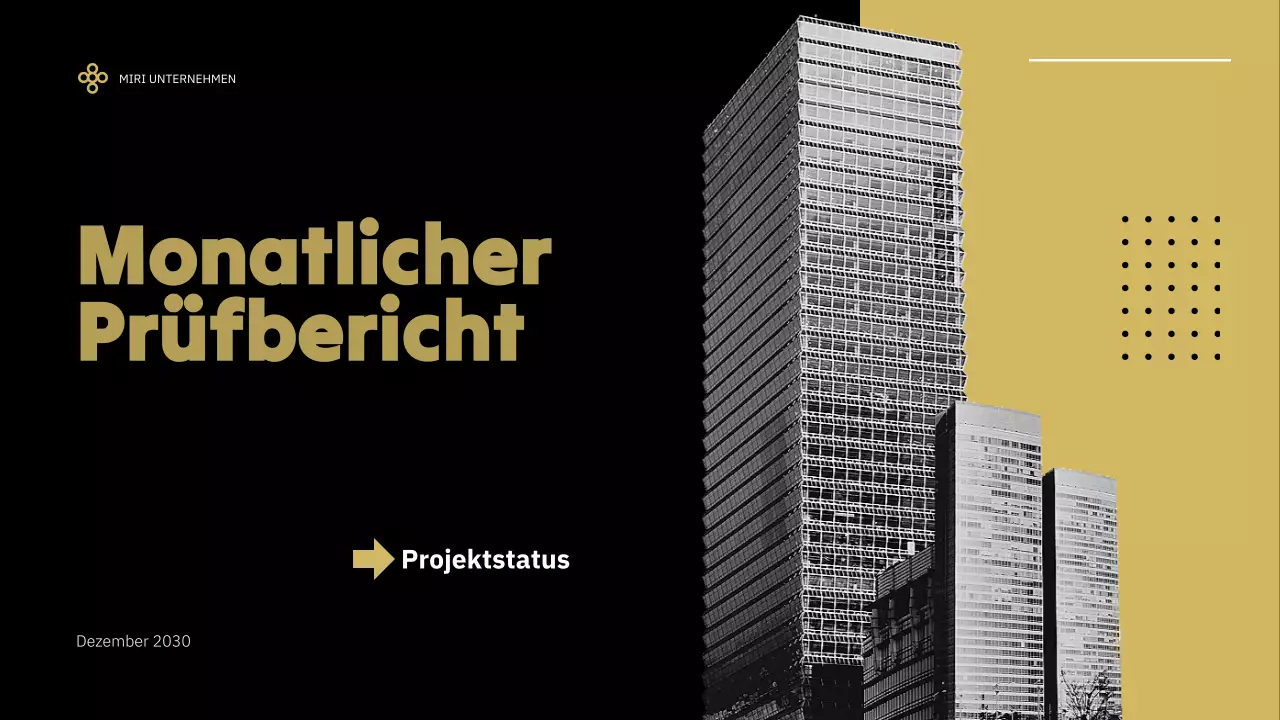 black modern business report