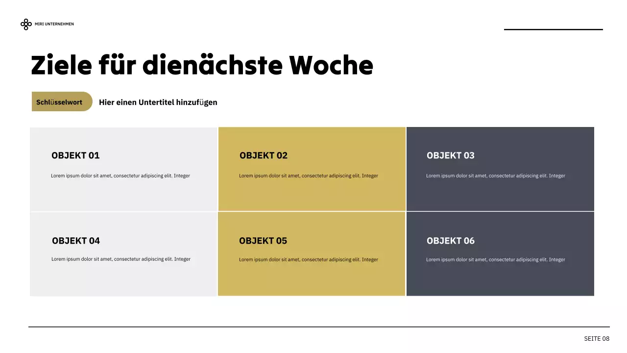 black modern business report