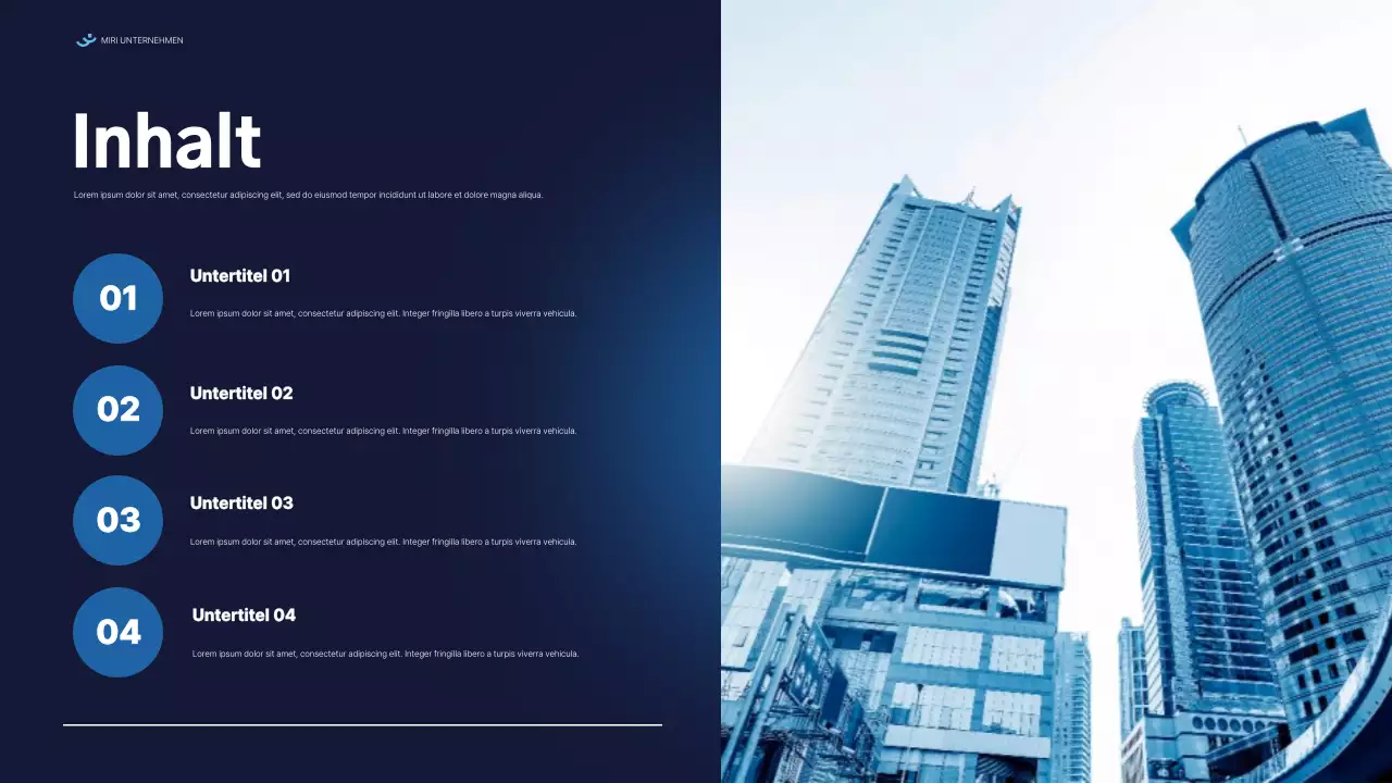 blue modern report Dokument