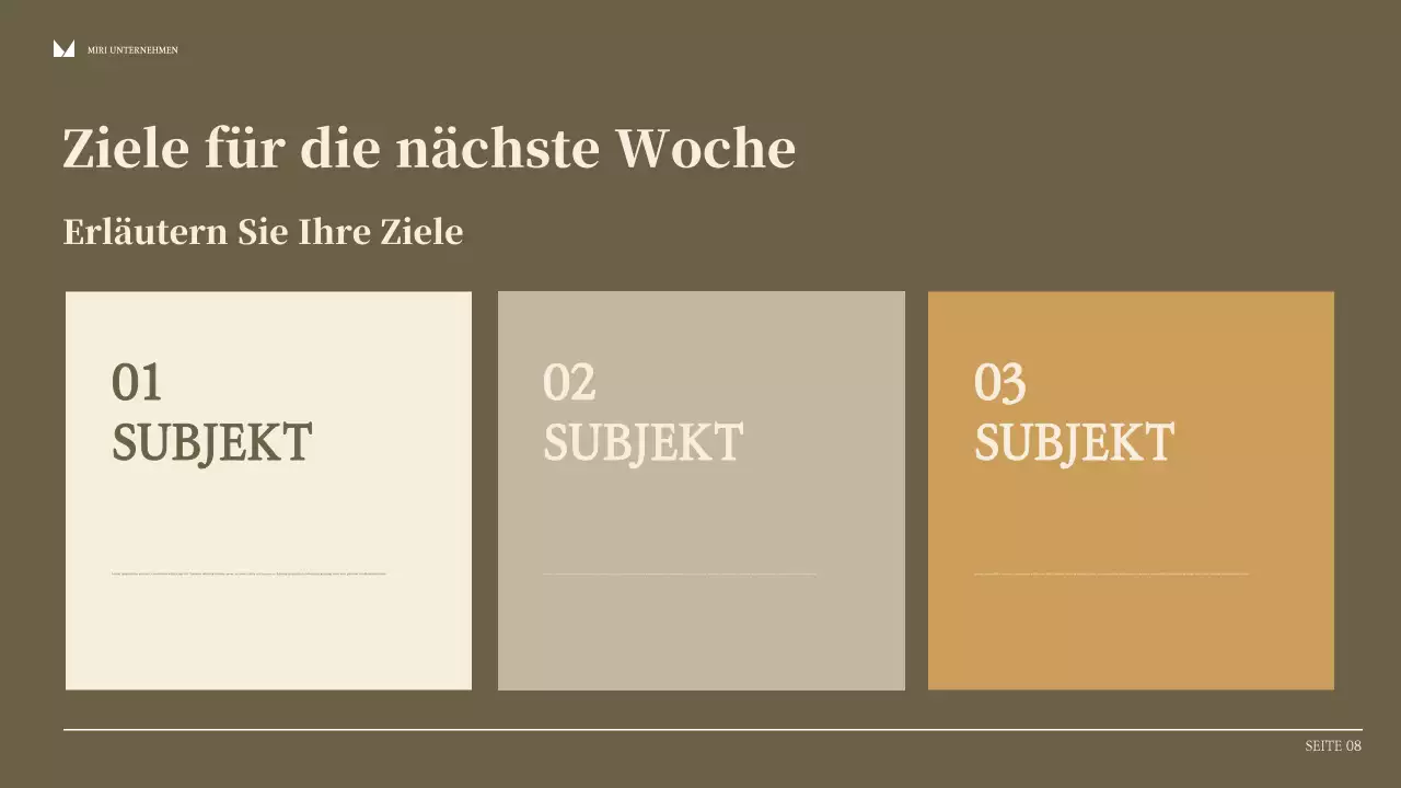 beige moderner Geschäftsbericht